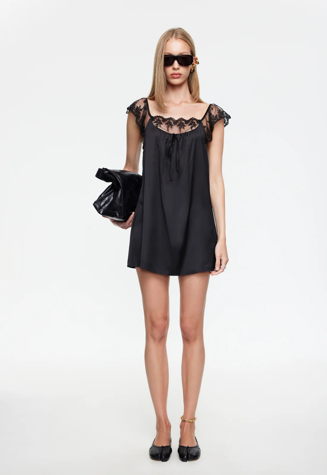 11:11 MINI DRESS - OBSIDIAN