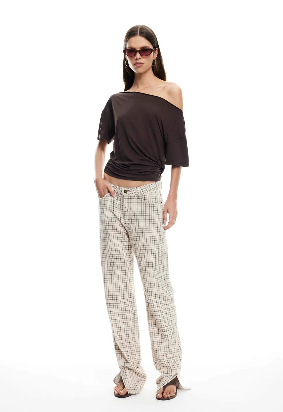 ALABAMA JEANS - ALMOND PLAID