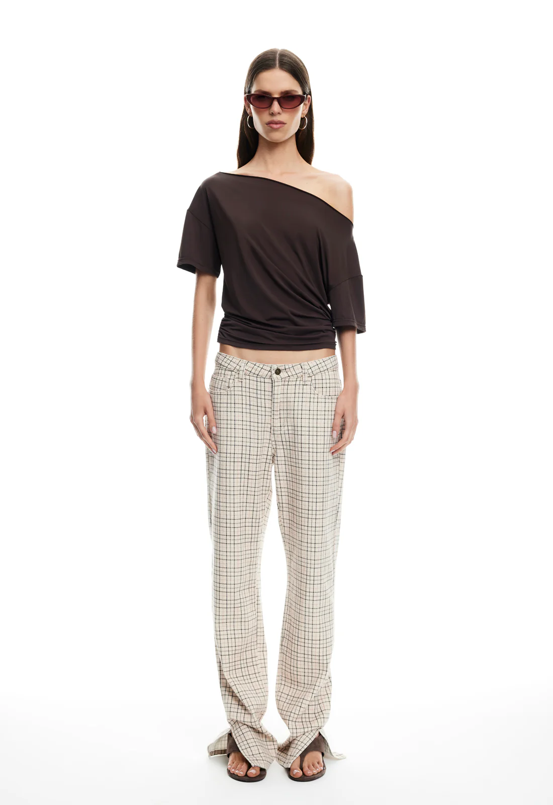 ALABAMA JEANS - ALMOND PLAID - Image 3