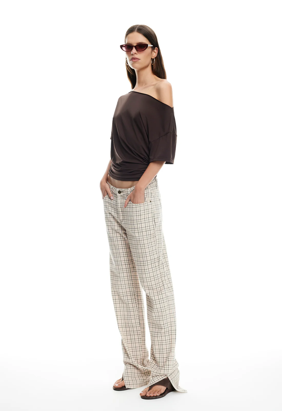 ALABAMA JEANS - ALMOND PLAID - Image 4