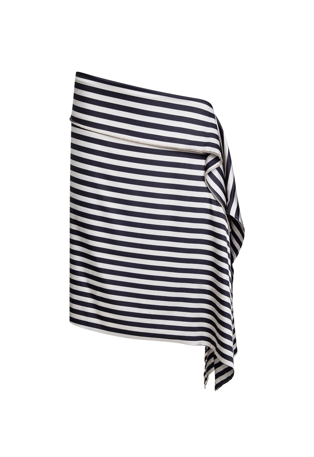 ALLURE MIDI SKIRT - NOIR STRIPE - Image 6