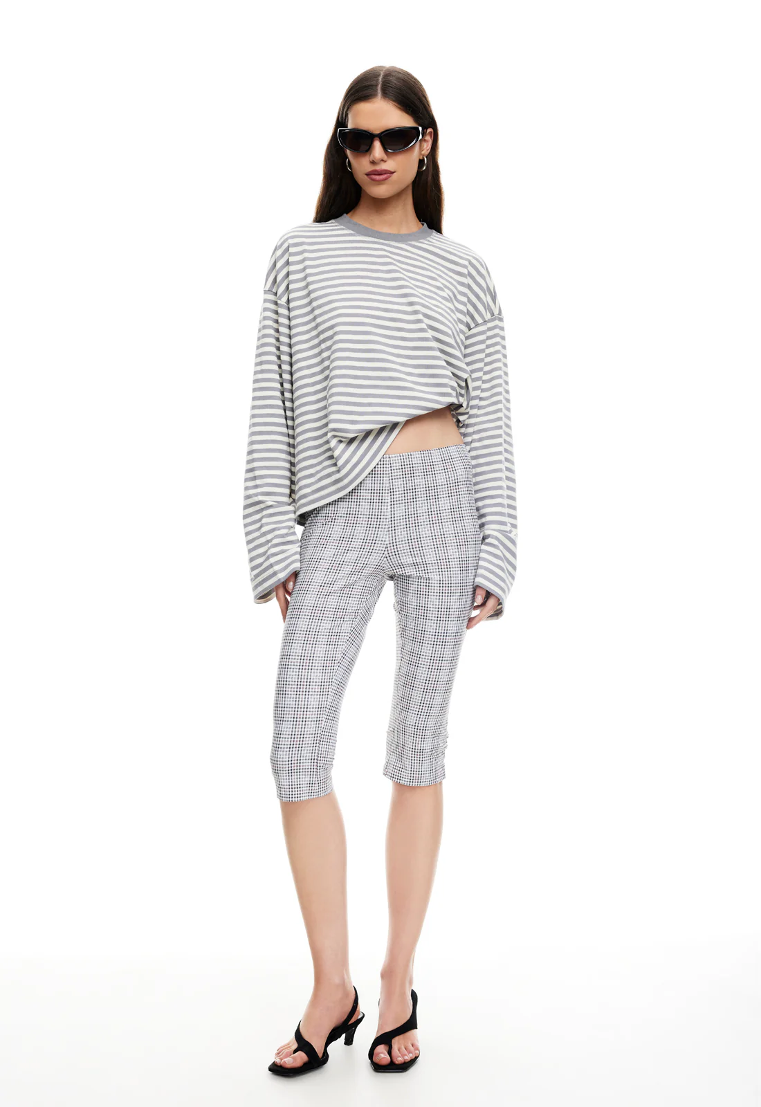 BLOOM LONG SLEEVE - ASH STRIPE - Image 4