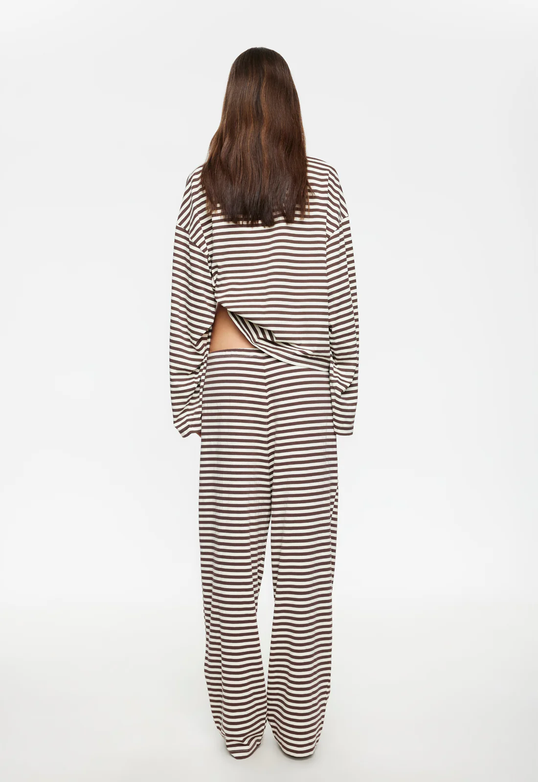 BLOOM LONG SLEEVE - DARK CHOCOLATE STRIPE - Image 4