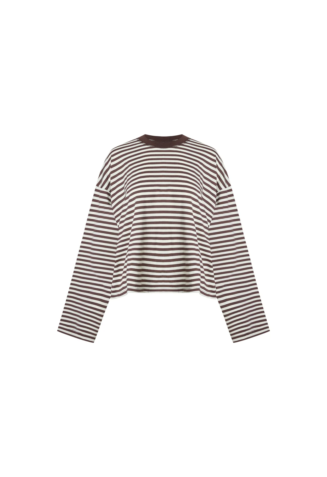 BLOOM LONG SLEEVE - DARK CHOCOLATE STRIPE - Image 5