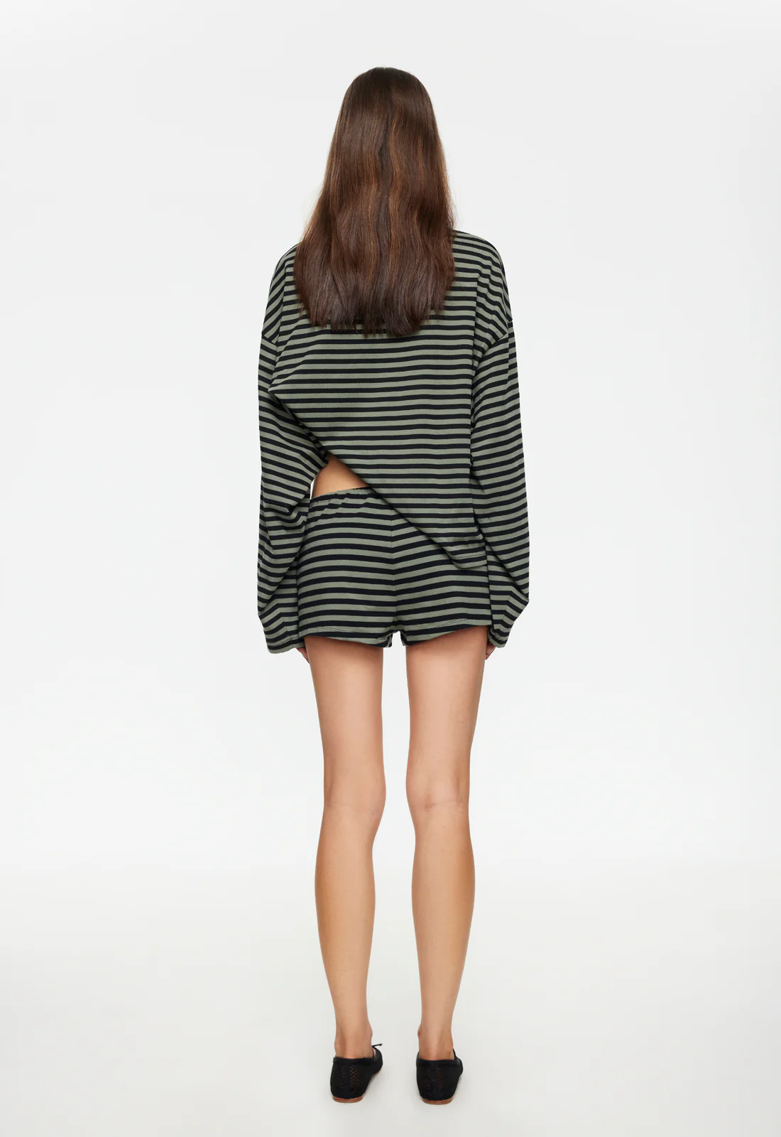 BLOOM LONG SLEEVE - FOREST STRIPE - Image 4
