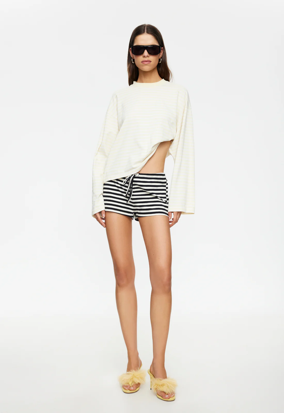 BLOOM LONG SLEEVE - LEMON STRIPE