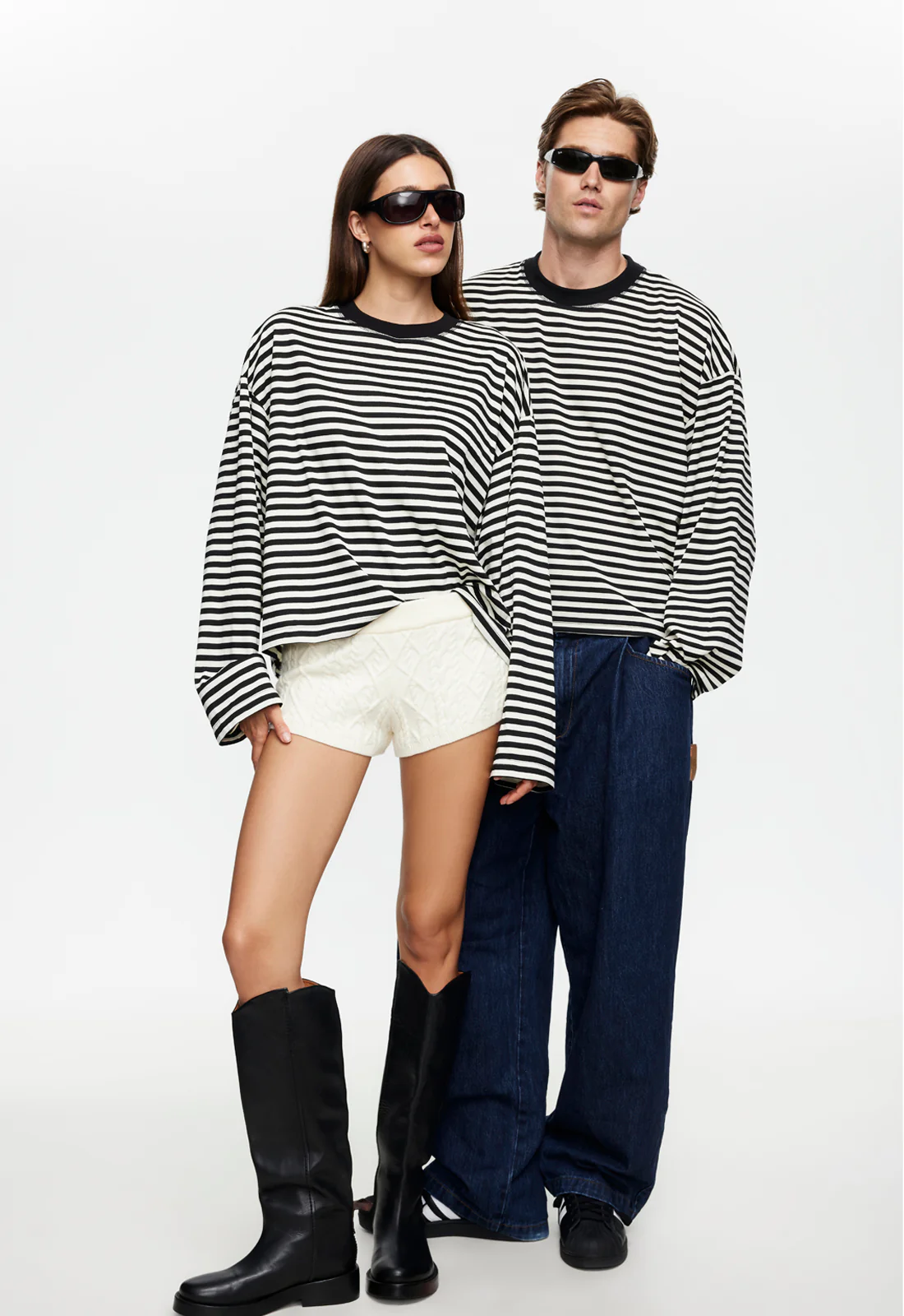 BLOOM LONG SLEEVE - ONYX STRIPE
