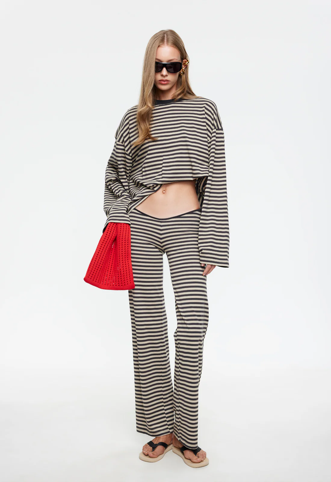 BLOOM LONG SLEEVE - SLATE STRIPE - Image 2