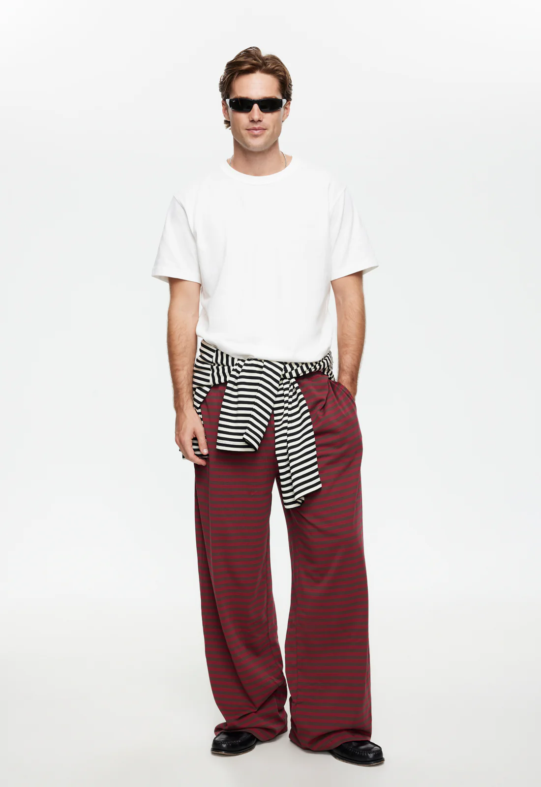 BLOOM PANT - CHOCOLATE WINE STRIPE - Image 6