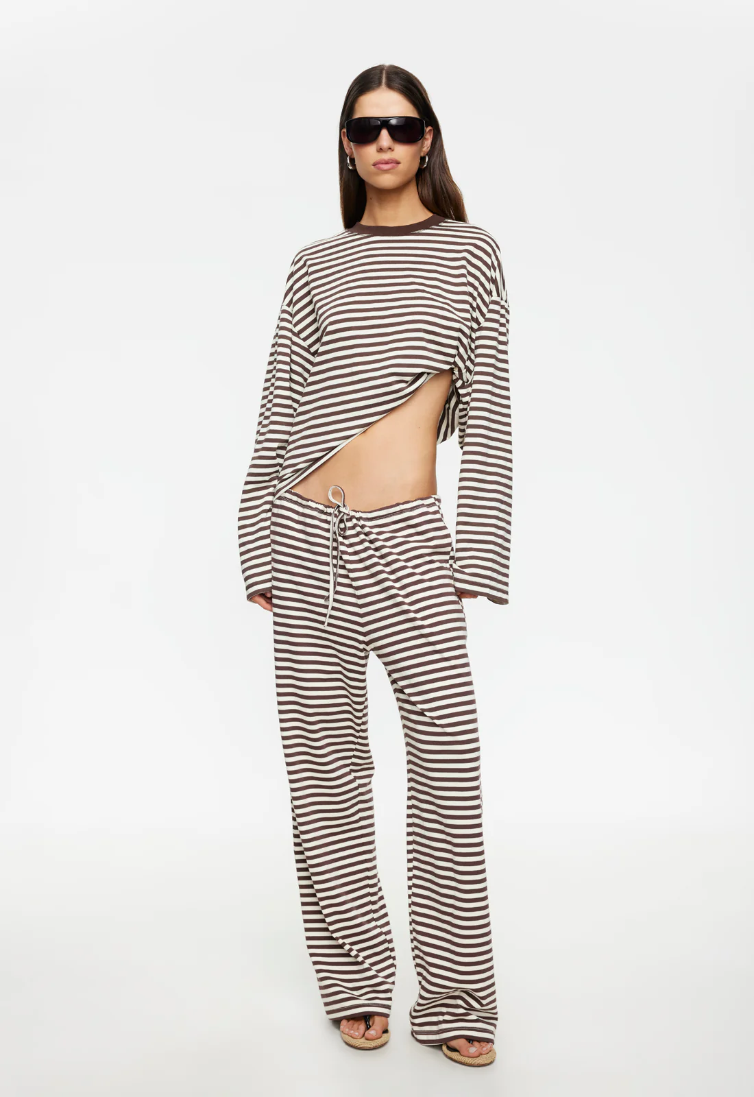 BLOOM PANT - DARK CHOCOLATE STRIPE - Image 2