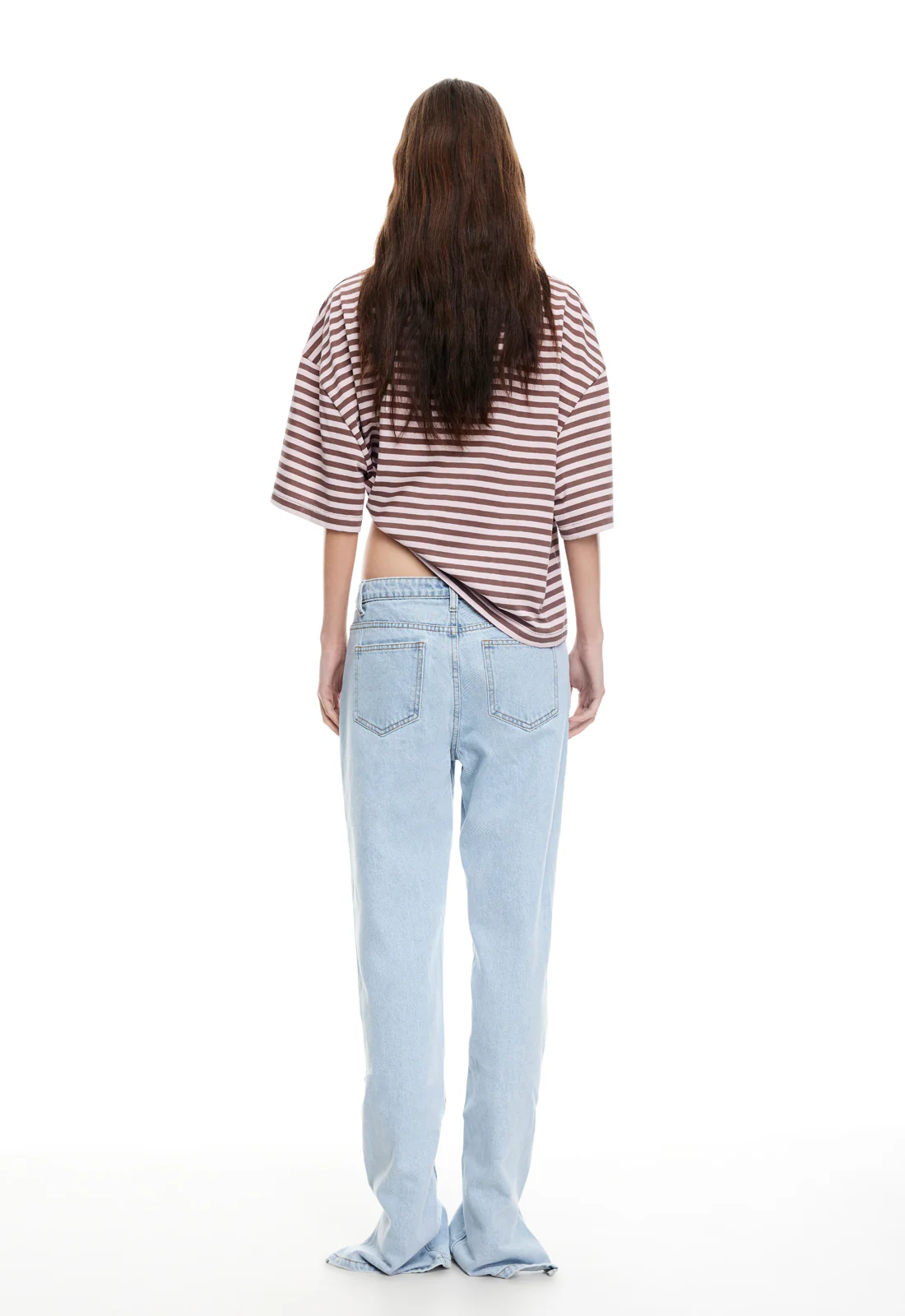 BLOOM SHORT SLEEVE - CHOCOLATE BLUSH STRIPE - Image 4