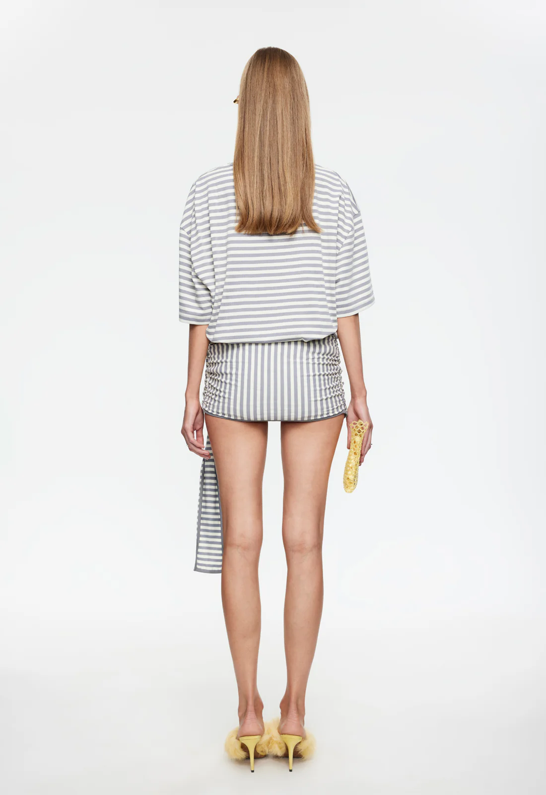 BLOOM SKORT - ASH STRIPE - Image 4