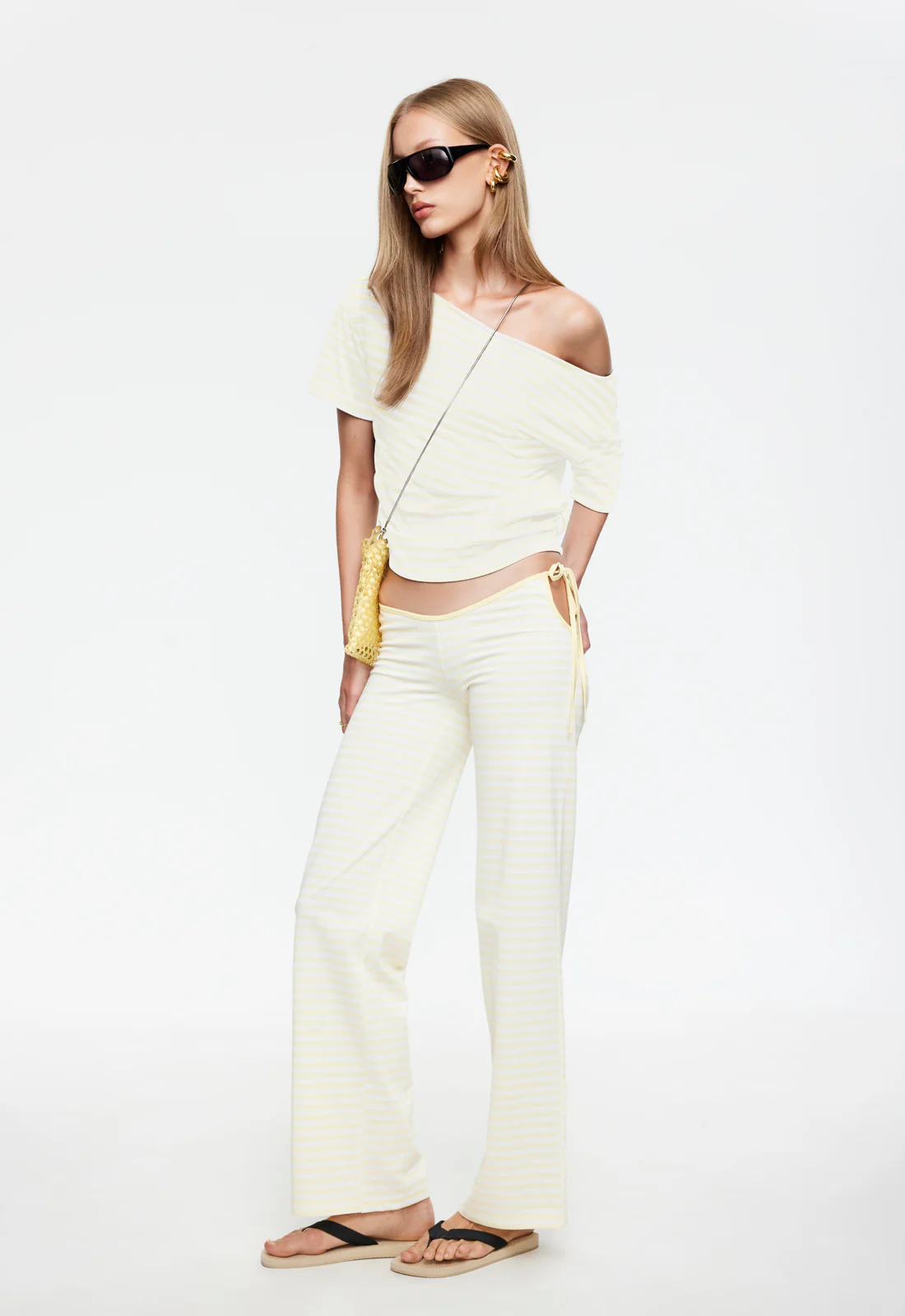 BLOOM TIE PANT - LEMONTINI