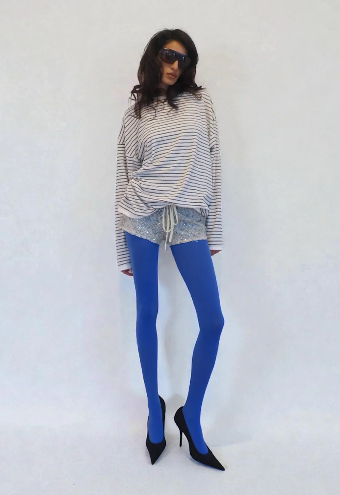 BRY LONG SLEEVE - CREAM NOIR STRIPE