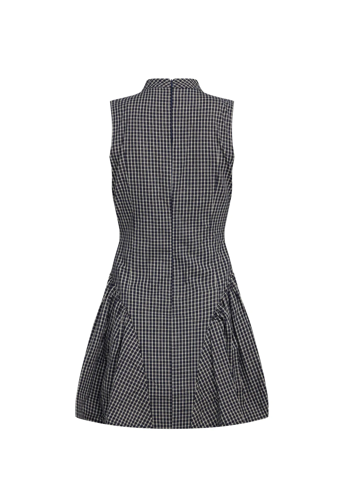 CHELSEA MINI DRESS - NOIR CHECK - Image 7