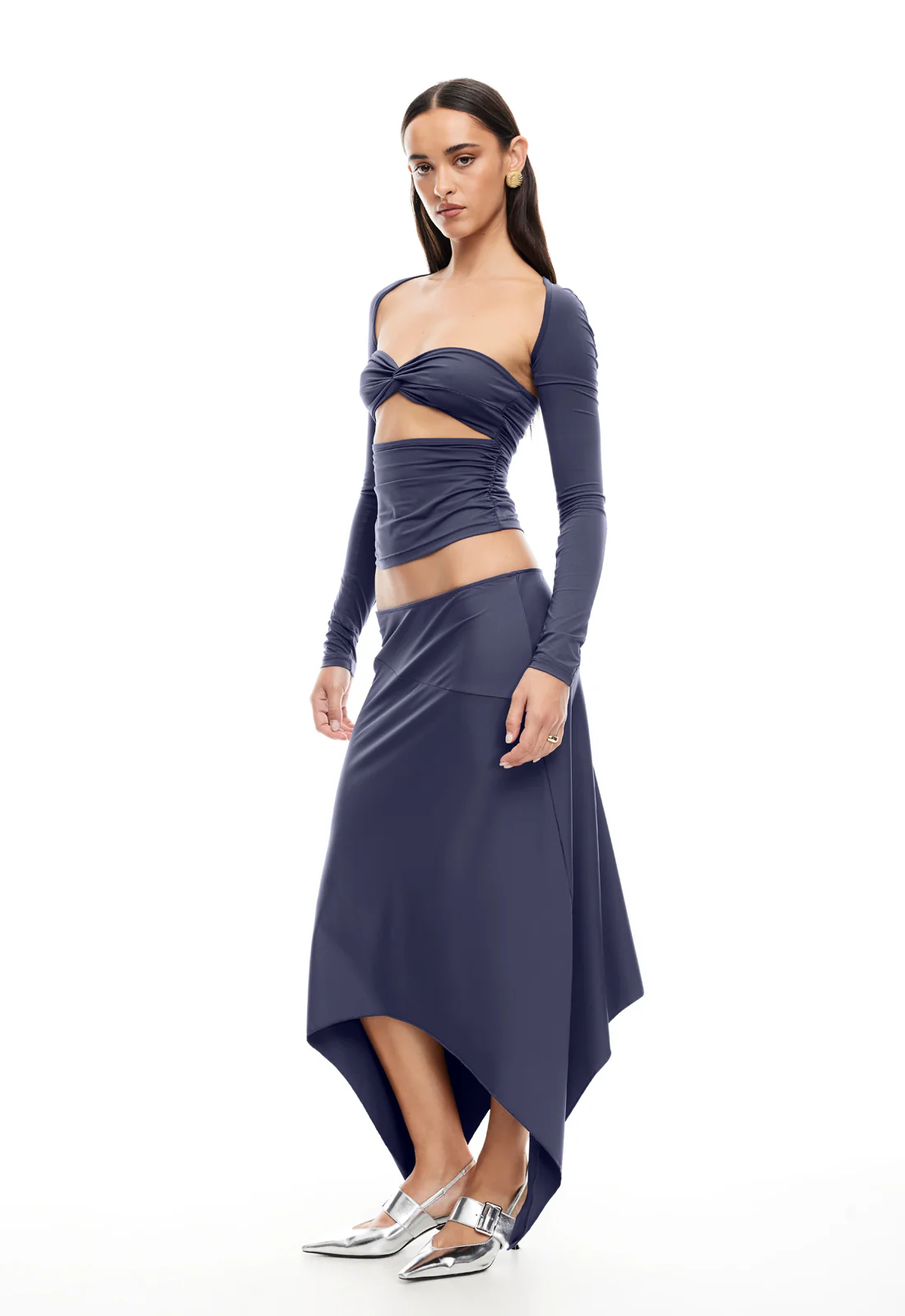 CHERIE MIDI SKIRT - MINERAL - Image 5