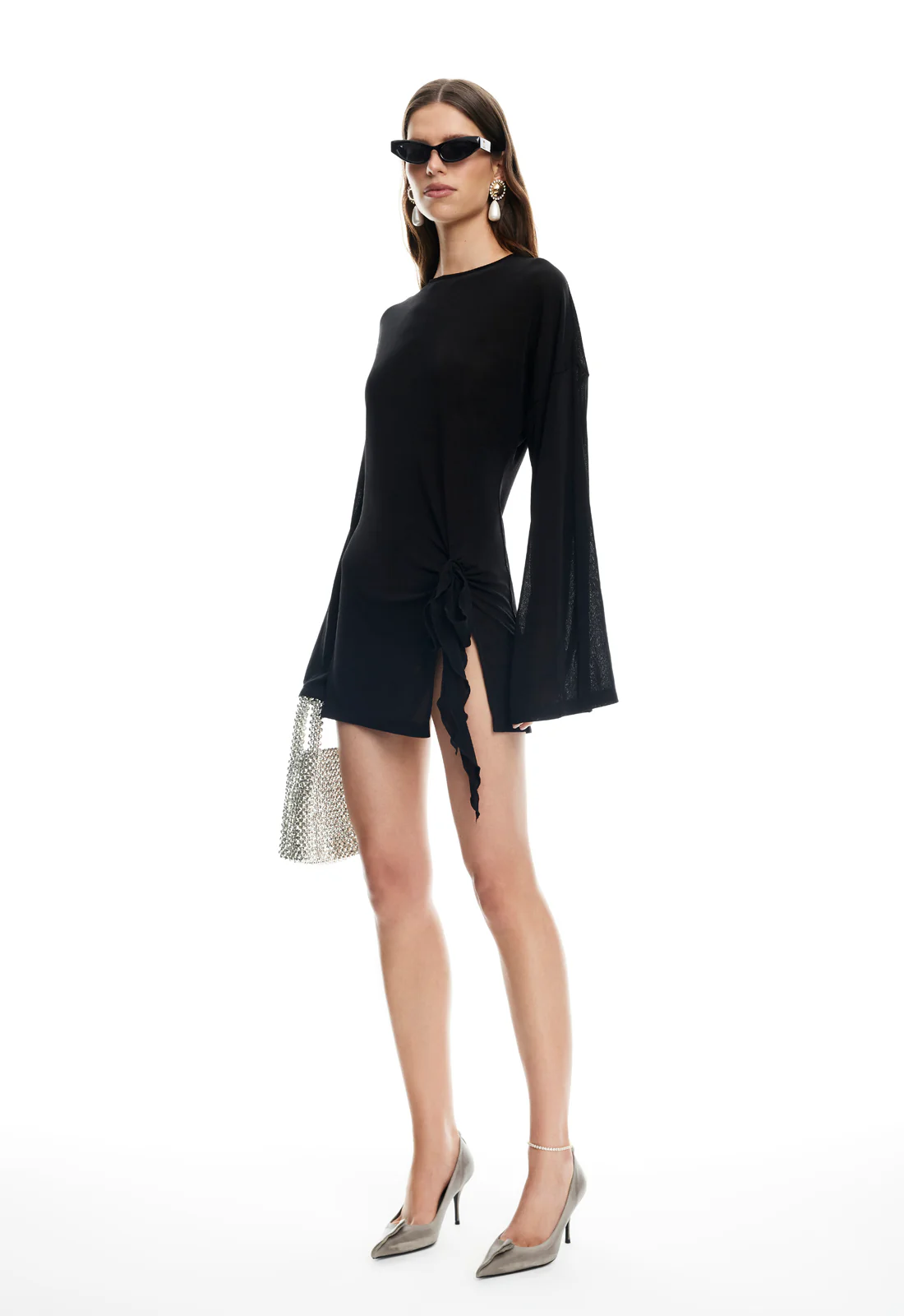 COSMIC MINI DRESS - OBSIDIAN - Image 4