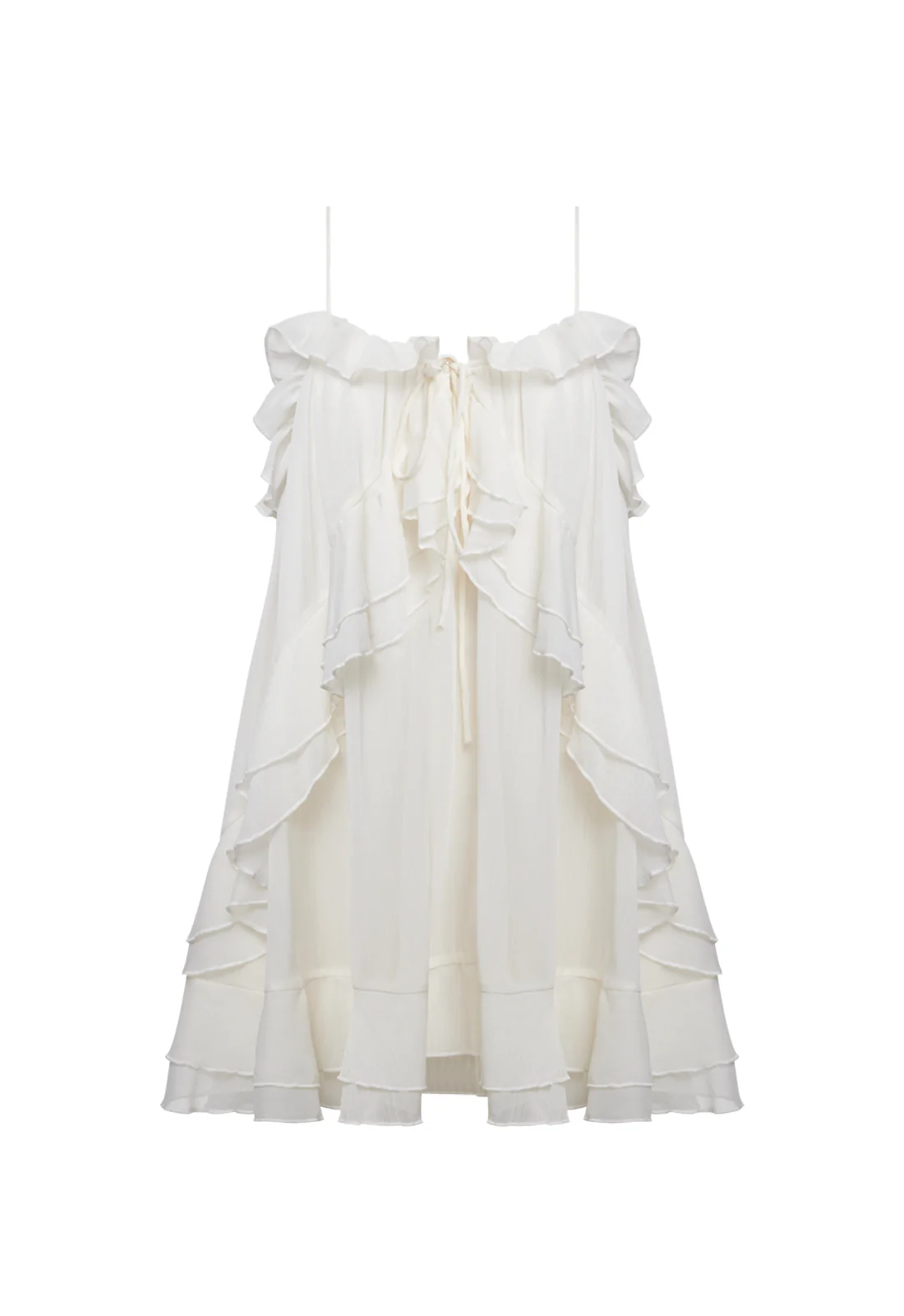 ETHEREAL MINI DRESS - PEARL - Image 2