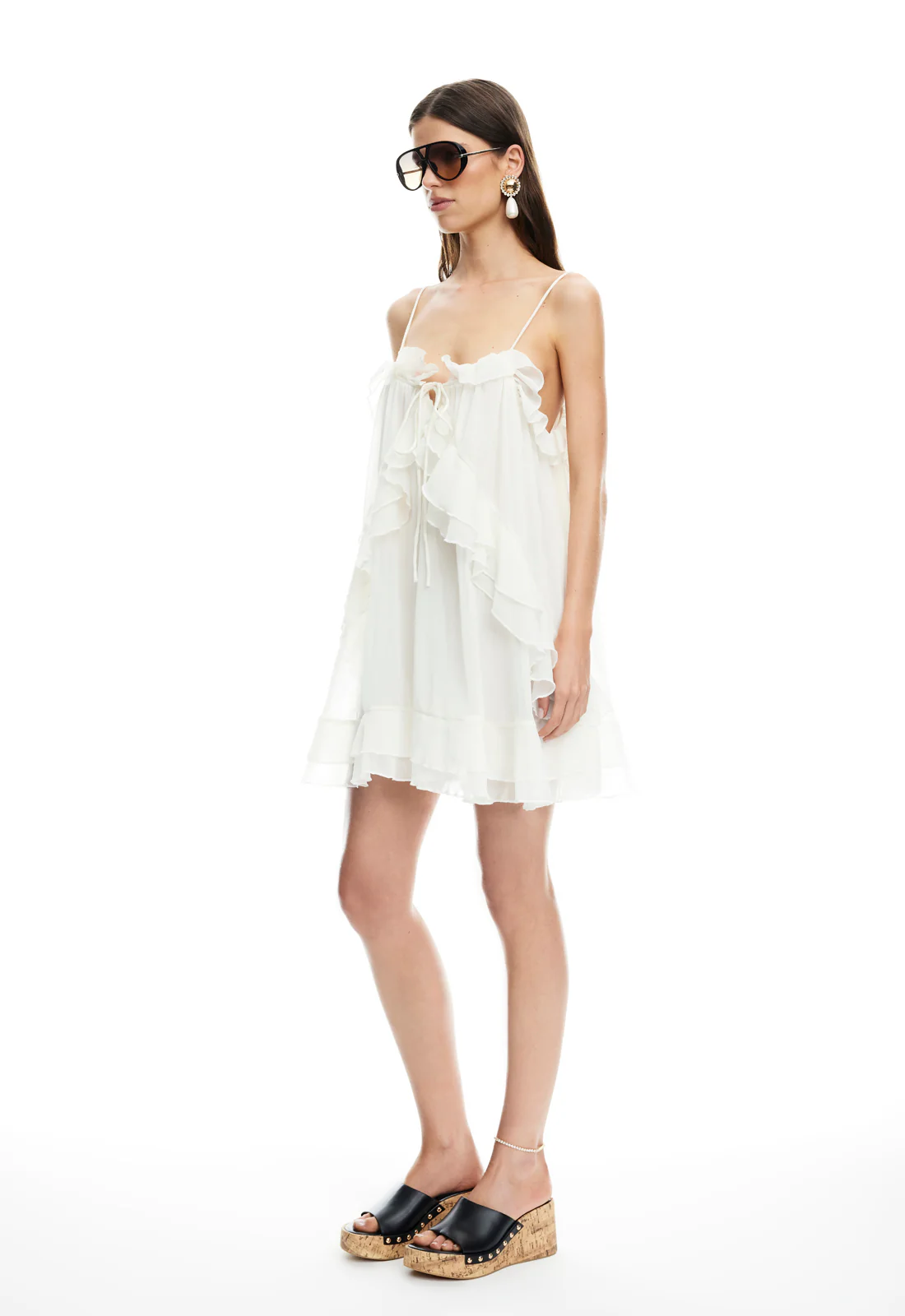 ETHEREAL MINI DRESS - PEARL - Image 4