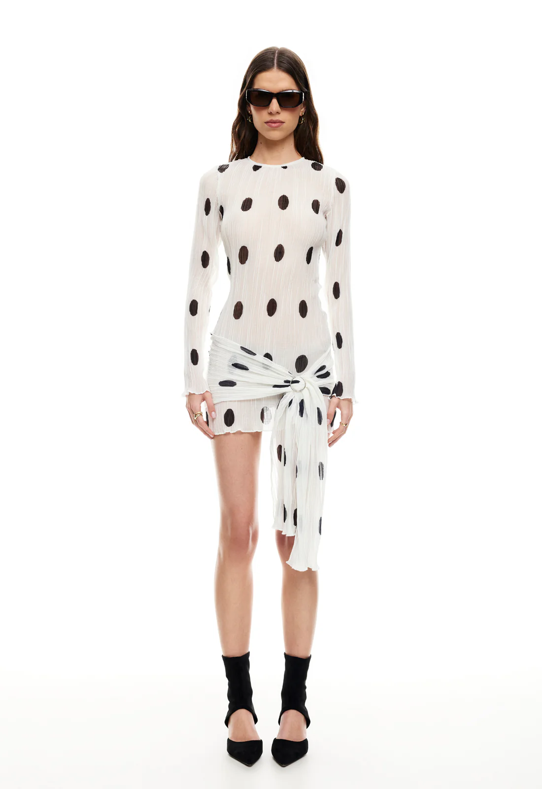 FORD MINI DRESS - MOONLIGHT POLKA