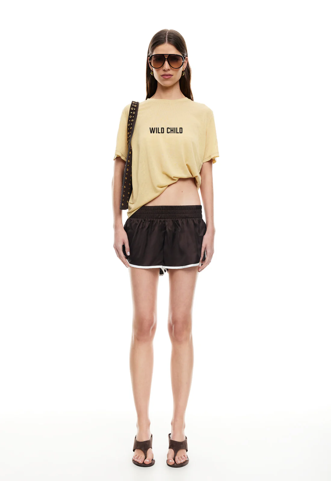 HONEY MINI SHORTS  - CHOCOLATE - Image 3