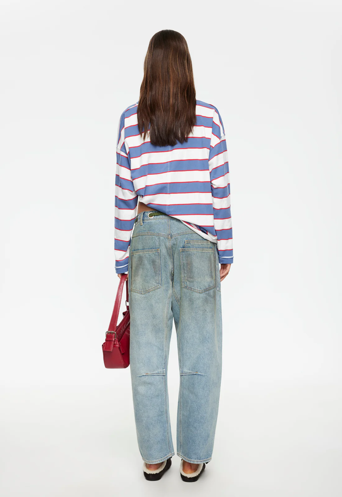 HORIZON LONG SLEEVE - DUSTY BLUE STRIPE - Image 4