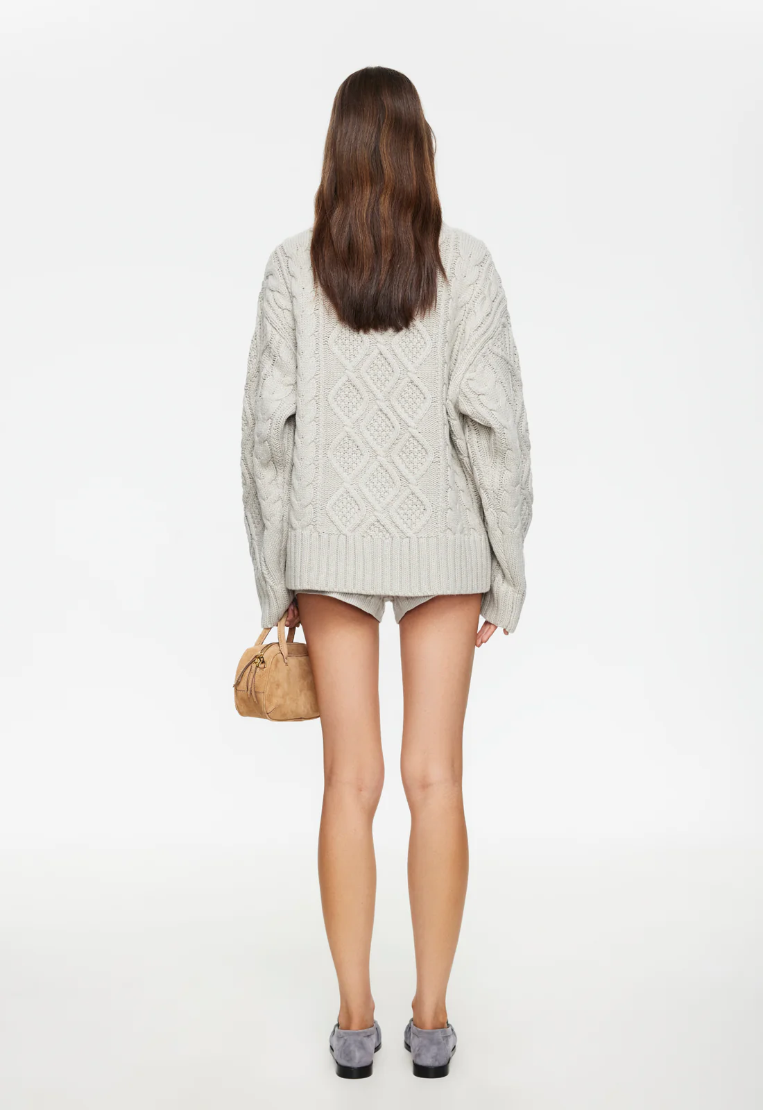 HOUSEWIFE KNIT SHORT - ASH CABLE - Image 4
