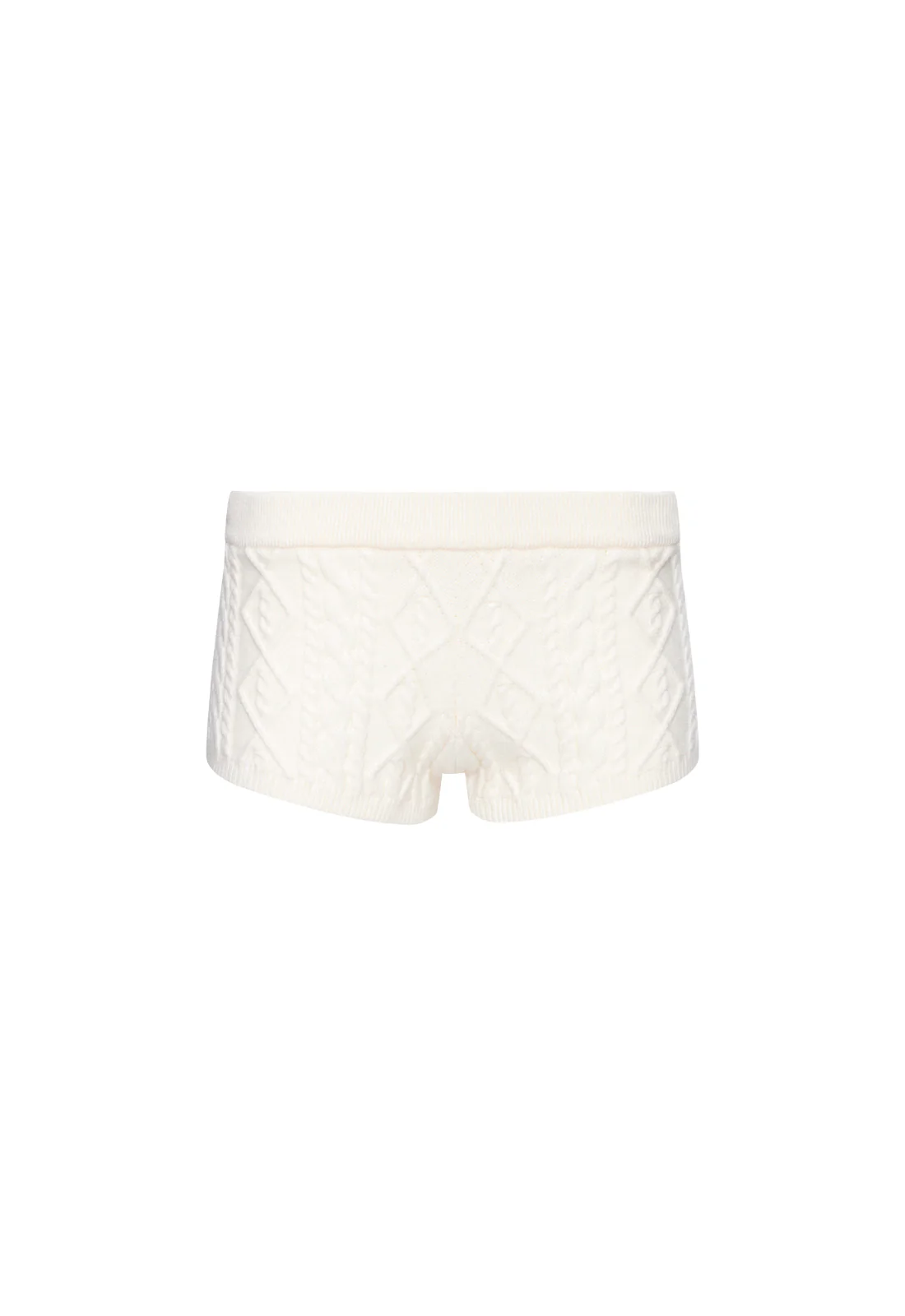HOUSEWIFE KNIT SHORT - CREAM CABLE - Image 5