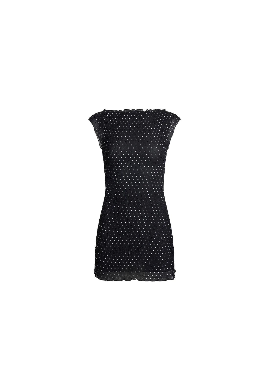 MARINER MINI DRESS - NOIR POLKA - Image 6
