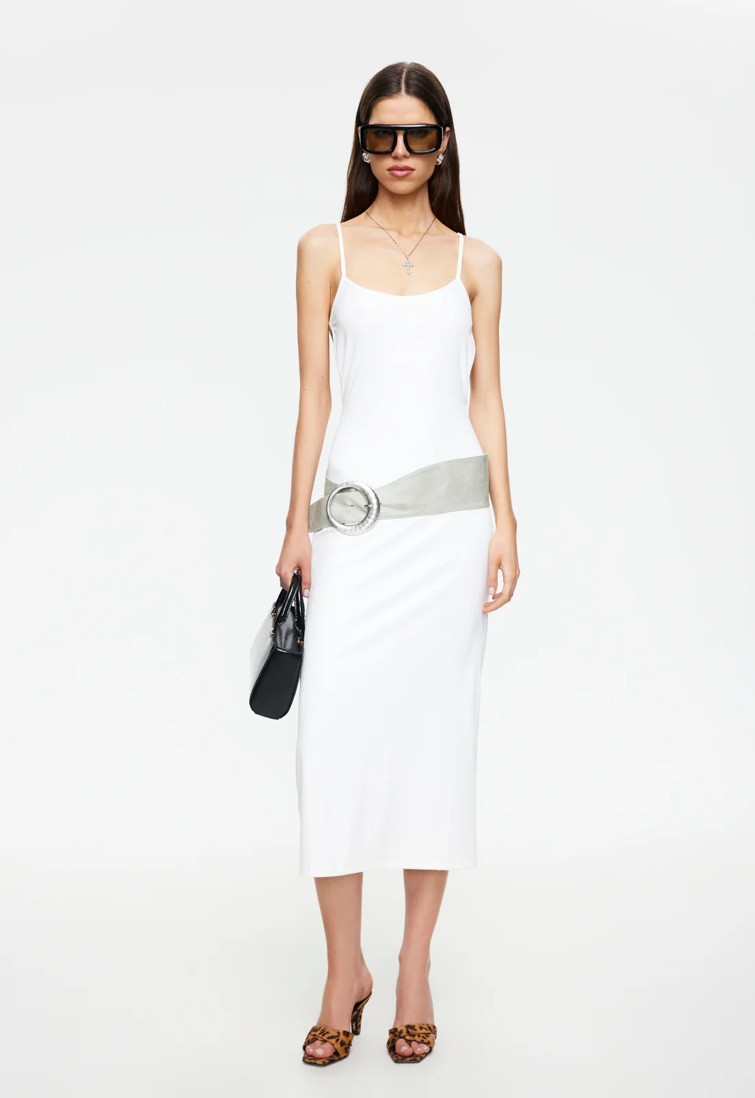 MODERNITA MIDI DRESS - PORCELAIN - Image 3