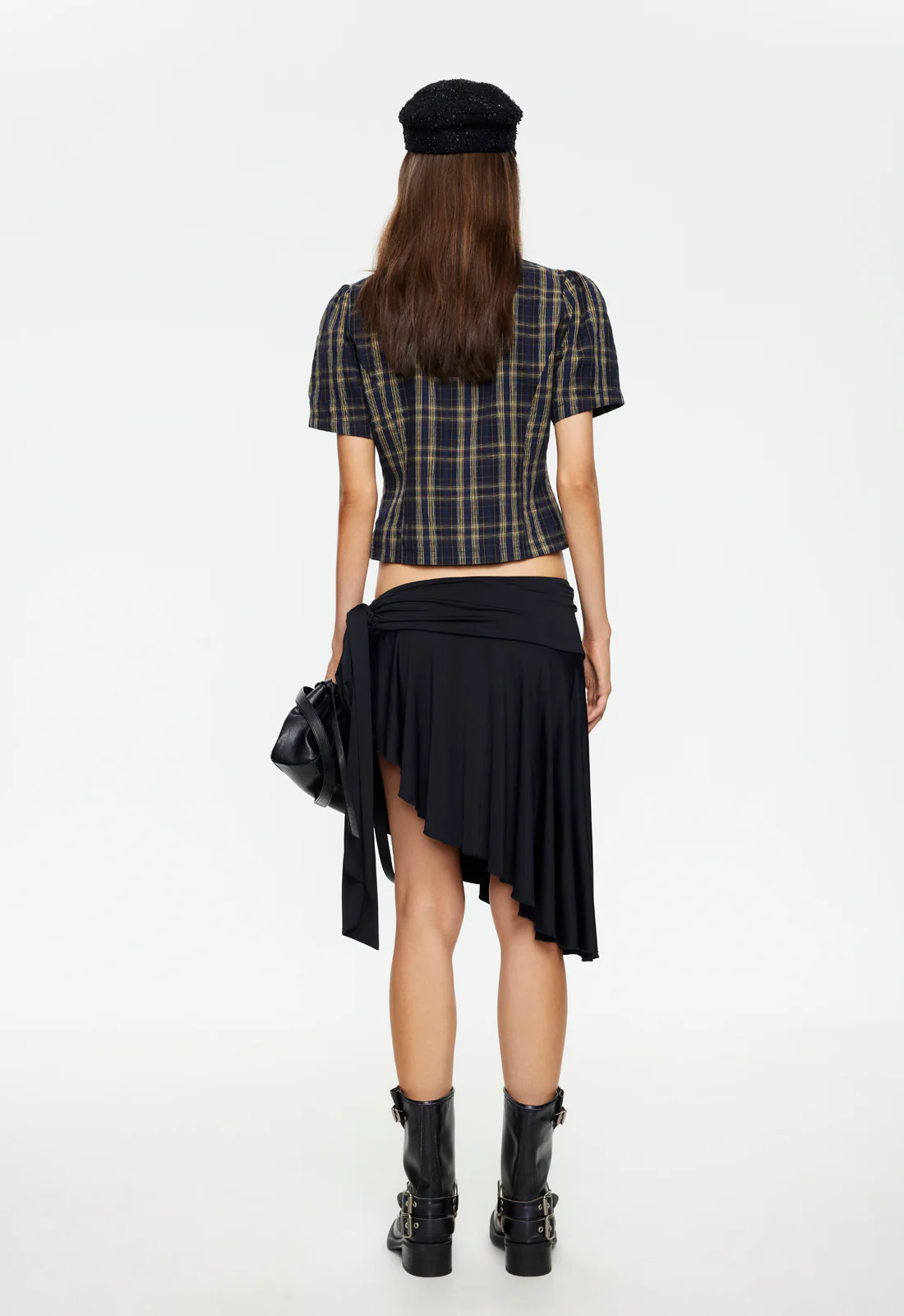 SAFARI MIDI SKIRT - NOIR - Image 4