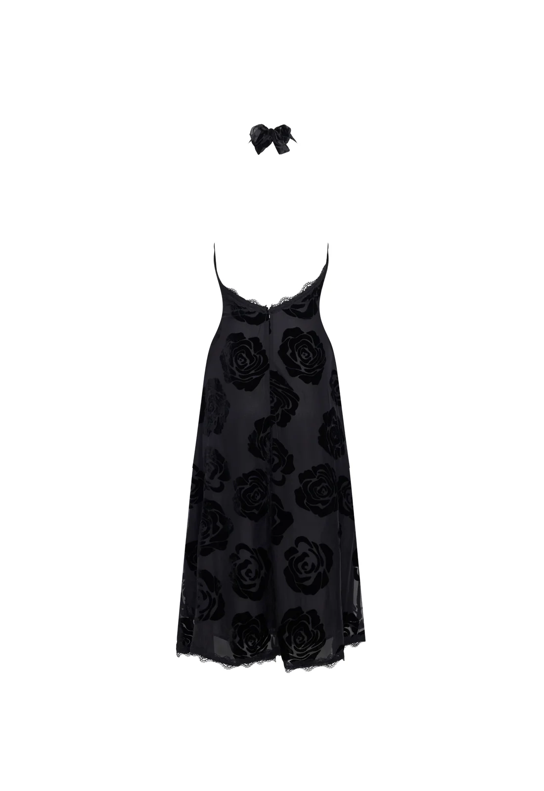 STARS ALIGN MIDI DRESS - BURNT NOIR ROSE - Image 7