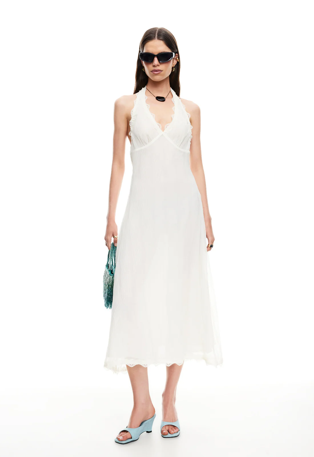STARS ALIGN MIDI DRESS - CREAM - Image 2