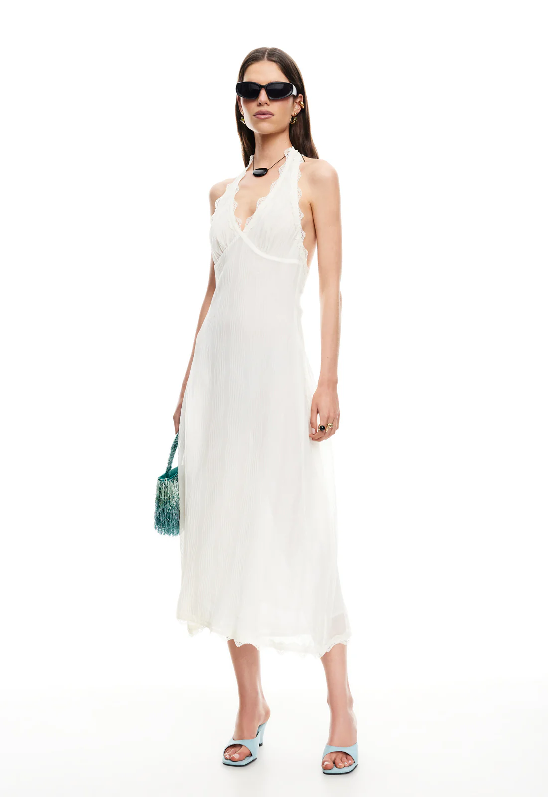 STARS ALIGN MIDI DRESS - CREAM - Image 3