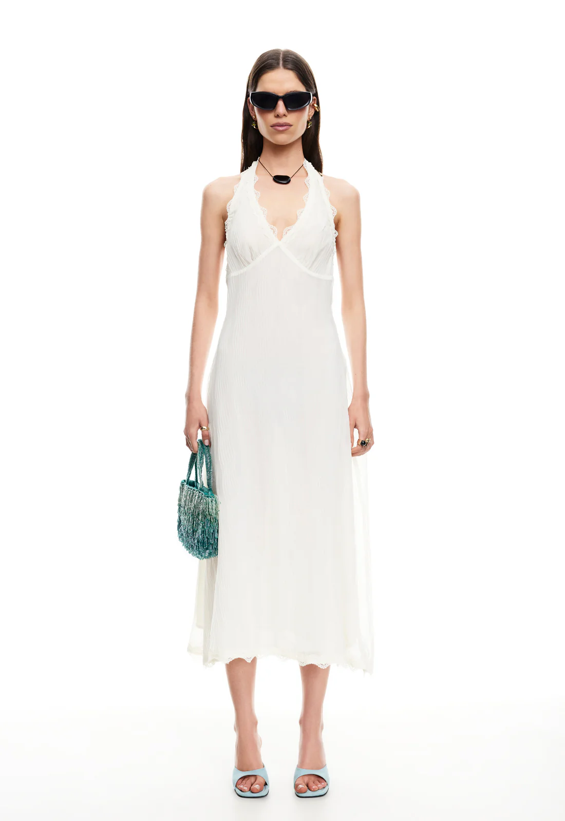 STARS ALIGN MIDI DRESS - CREAM - Image 4