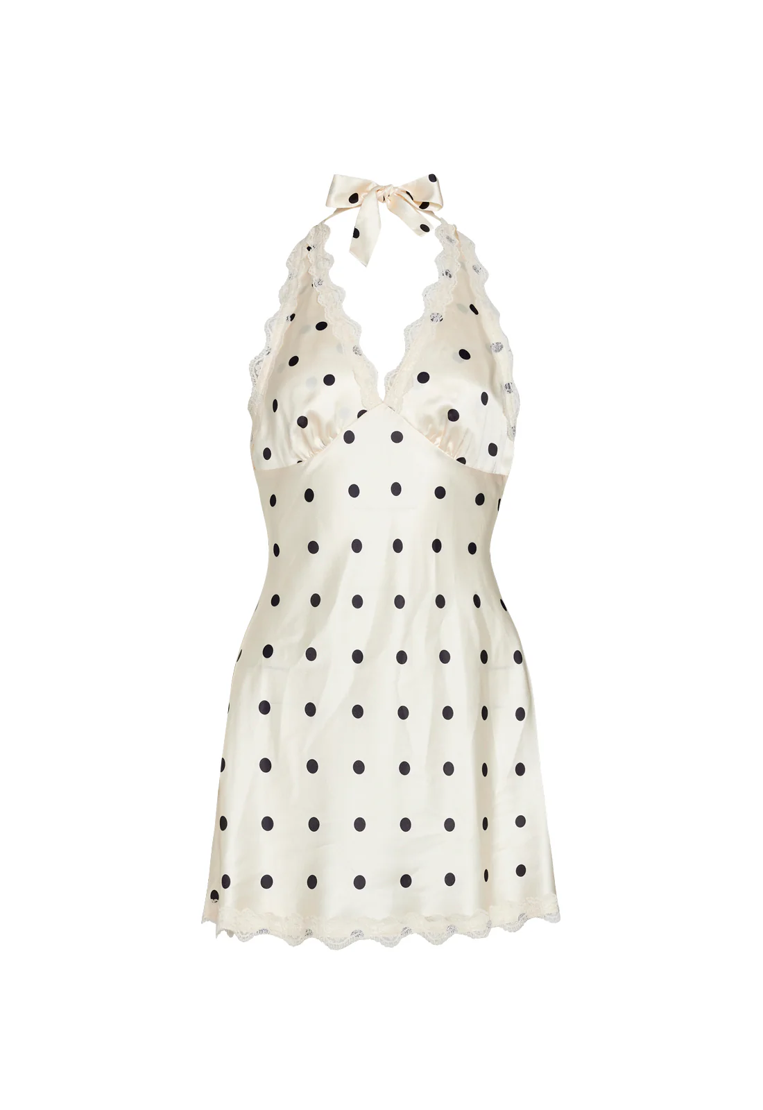 STARS ALIGN MINI DRESS - CREAM POLKA - Image 7