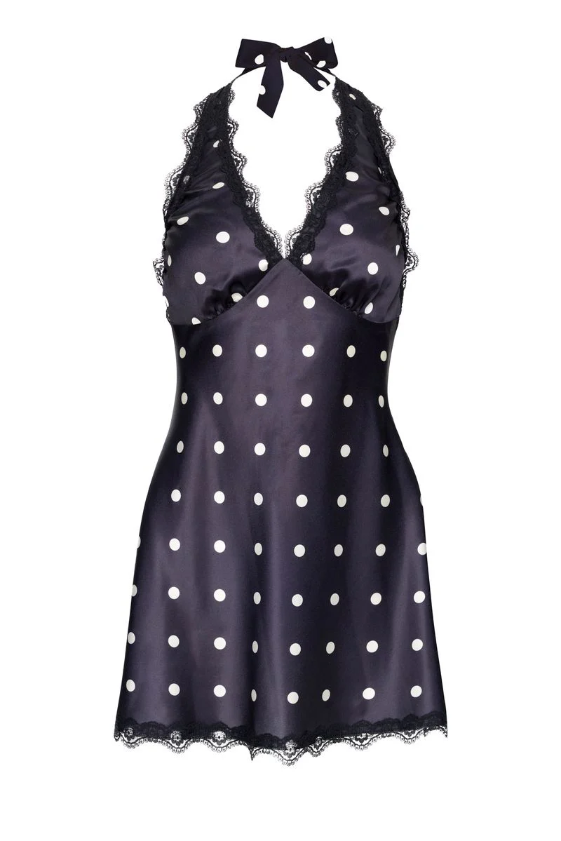STARS ALIGN MINI DRESS - NOIR POLKA - Image 5
