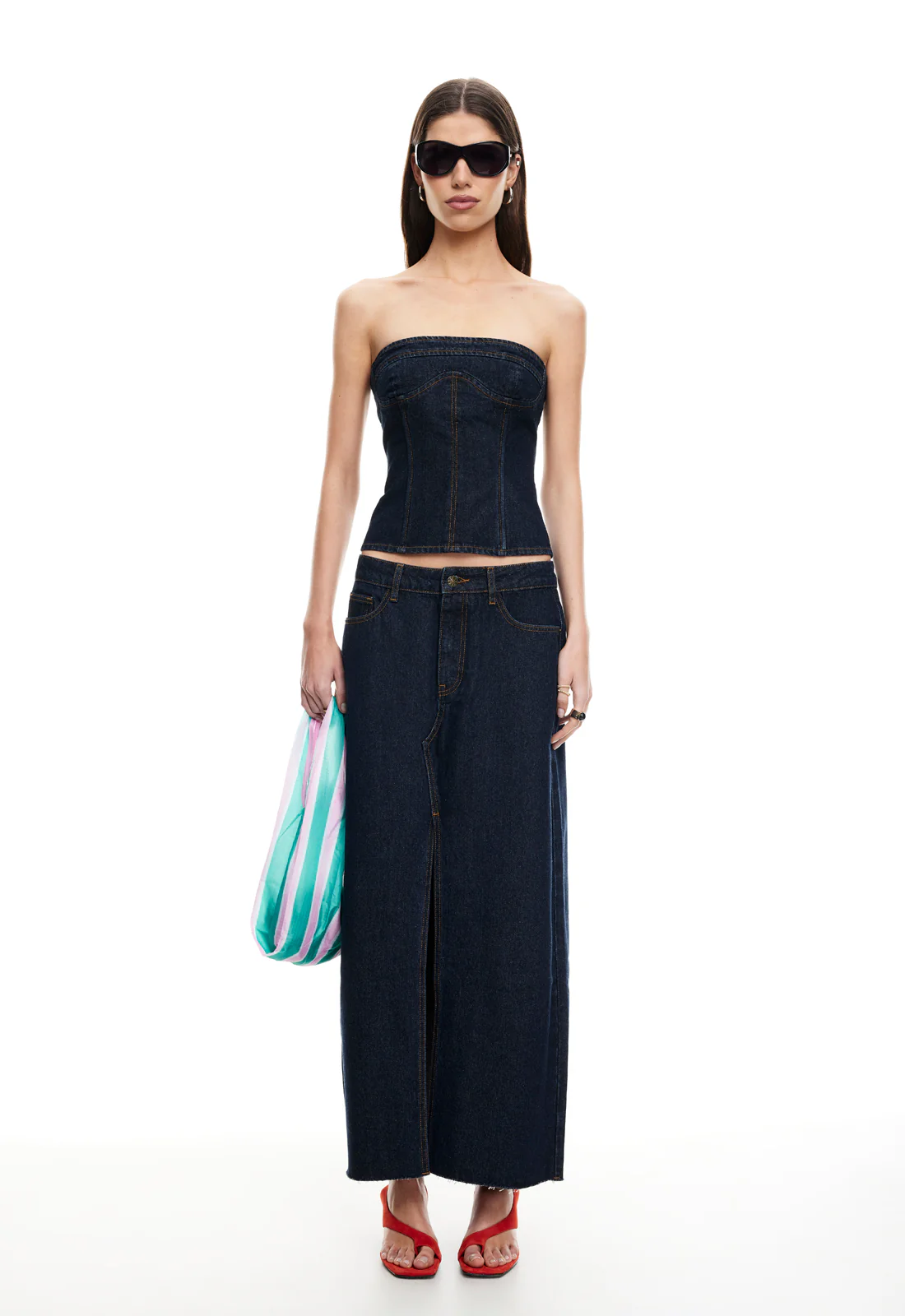SUPER SWEET MAXI SKIRT - INDIGO - Image 3